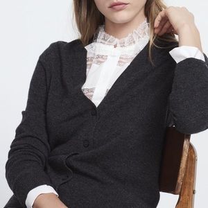 Sandro 2018 Wool Lace-up CardiganS grey